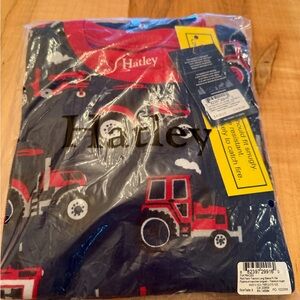 Hatley Navy and Red Tractor Kids' Pajama Set - Brand New with Tags
